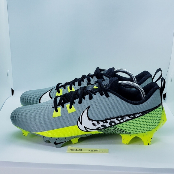 Nike Vapor Edge Speed 360 2 Football Cleats Grey Volt Men's SIZE 11 FB8446-303 - Picture 2 of 10